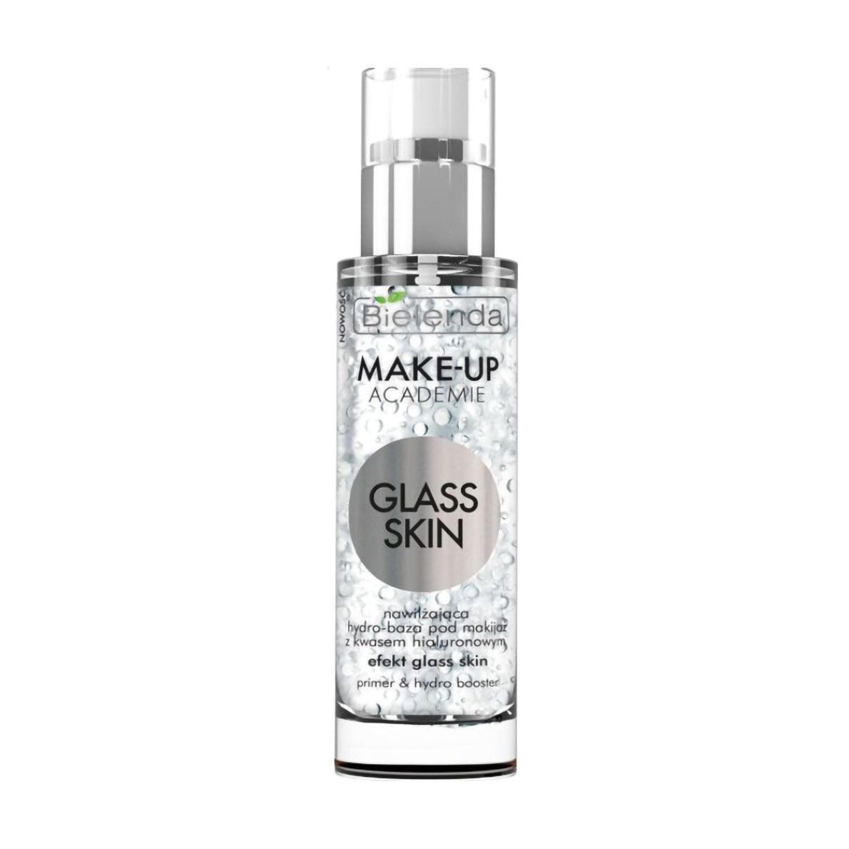 Зволожувальна база під макіяж Bielenda Make-Up Academie Glass Skin з гіалуроновою кислотою, 30 мл